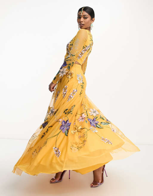 Mustard hotsell lehenga skirt