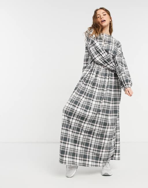 Long sleeve 2025 maxi smock dress