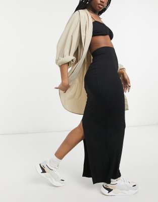 asos white maxi skirt