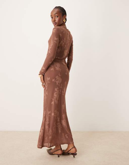 Maxi rok bruin discount