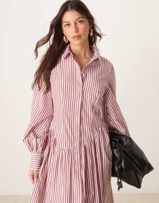 Stripe Shirt Bubble Dress 正規品 207843608-2