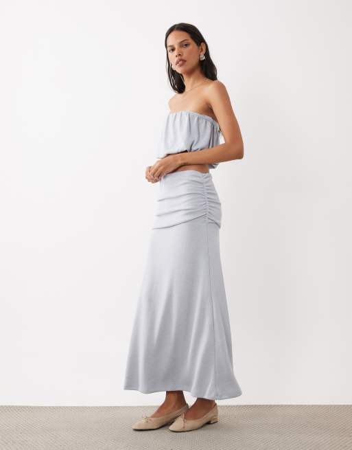 ASOS DESIGN cami square neck bubble top set in blue, 2 of 3