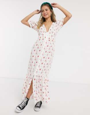 tea pink maxi dress