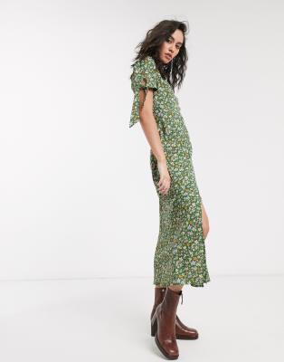 ditsy print tea dress