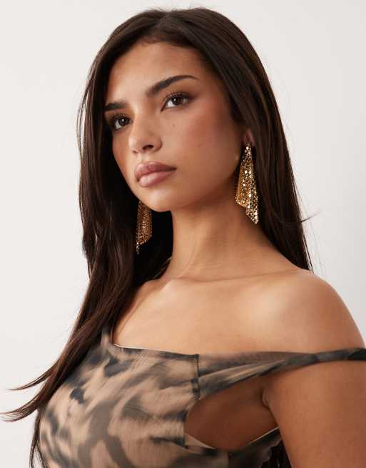 ASOS DESIGN - Maxikjole i mesh med dyreprint og snøredetalje på ryggen, 3 af 4