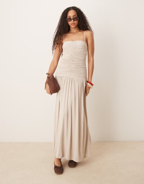 ASOS DESIGN - Maxikjole med rynket overdel - view 1