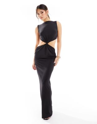 Abendkleid Festlich Tinetill Damen Wickelkleid Langarm - Elegantes Maxikleid Für Abend & Party Schulterfreies Partykleid