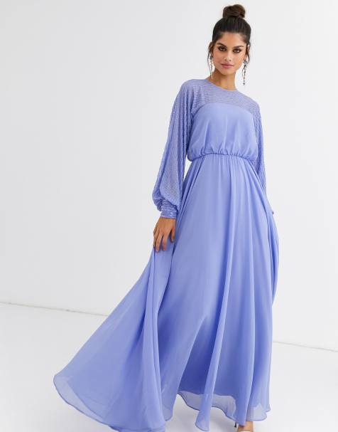 ASOS DESIGN – Maxikleid mit linienförmiger Passe