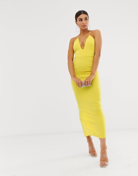 ASOS DESIGN – Maxikleid mit T-Trägerdesign am Rücken