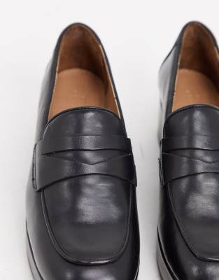 asos leather loafers