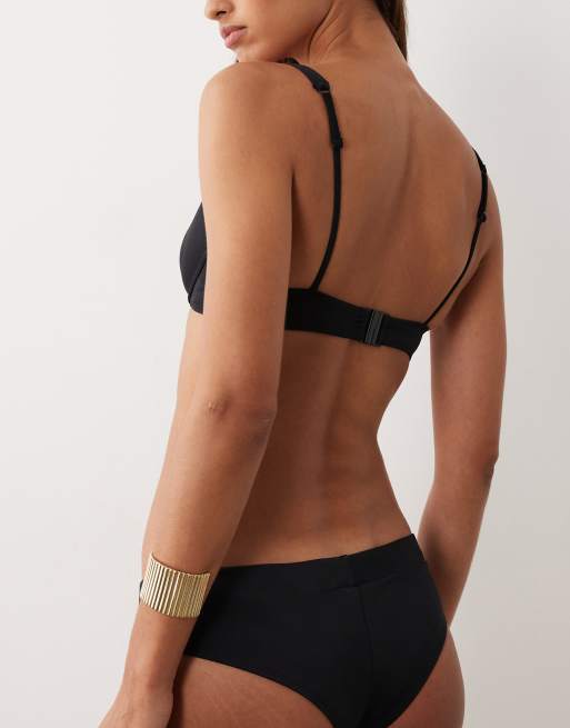 ASOS DESIGN – Maya Buenos Aires – Knapp geschnittene, kurze Bikinihose in Schwarz, 4 von 4