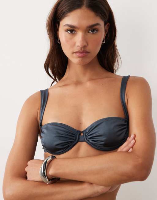 ASOS DESIGN – Maya – Mörkgrå bikini, 3 av 5