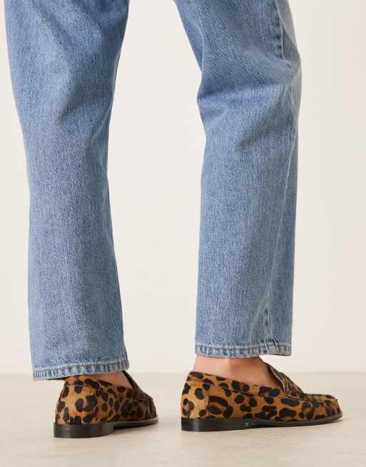 ASOS DESIGN – Mayfair – Hochwertige Loafer mit Leopardenmuster und Raffung, 4 von 4