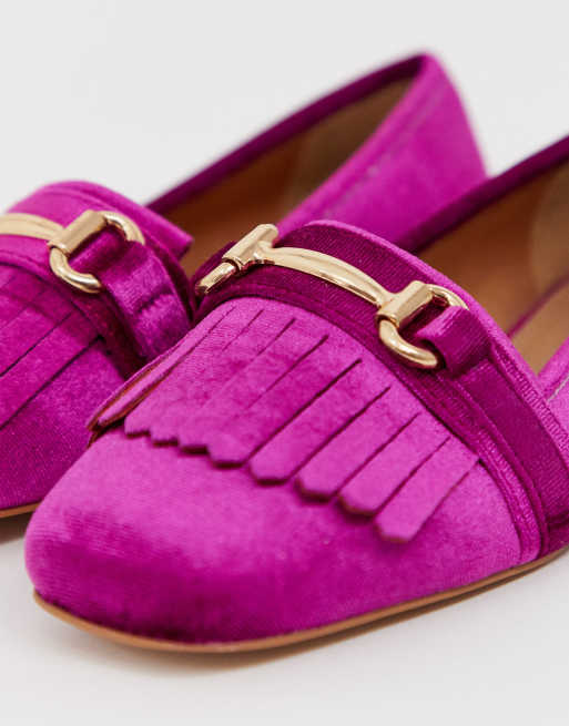 Magenta loafers hot sale