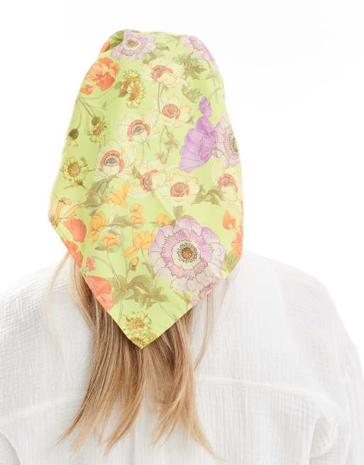 ASOS DESIGN medium headscarf in floral print