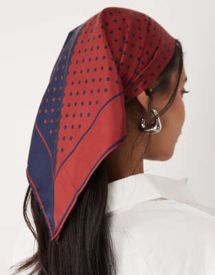 Asos Design Medium Headscarf In Multi