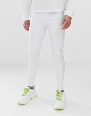 ASOS DESIGN megging in white wet look