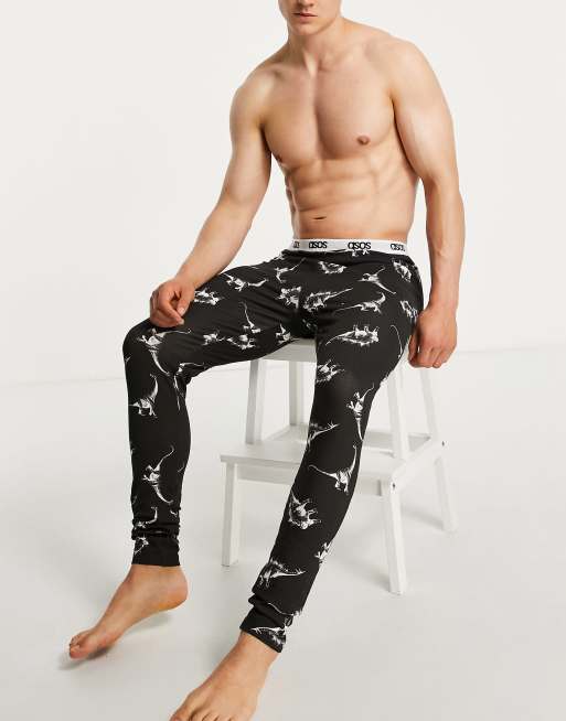 ASOS DESIGN meggings in dinosaur print