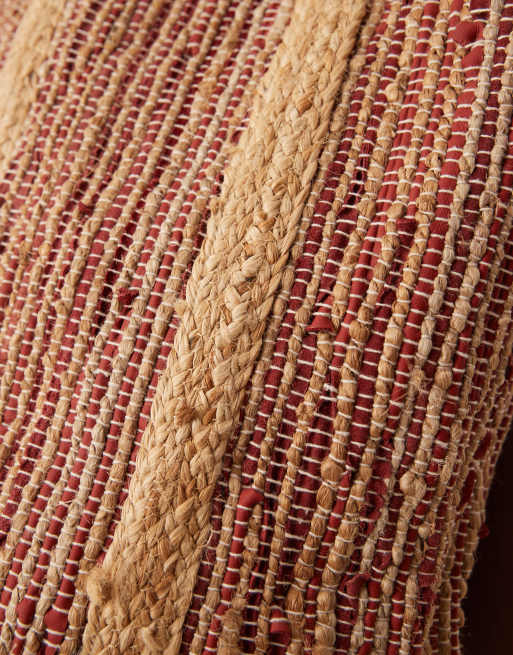 ASOS DESIGN – Mehrfarbig gestreifte Tragetasche aus hochwertigem Jute-Stroh, 3 von 4