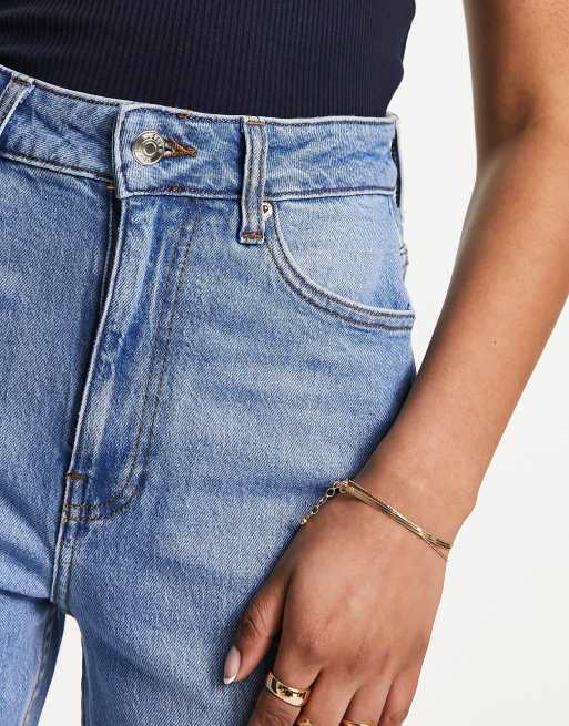 ASOS DESIGN – Mellanblå, ankellånga jeans med komfortstretch och raka ben, 2 av 5