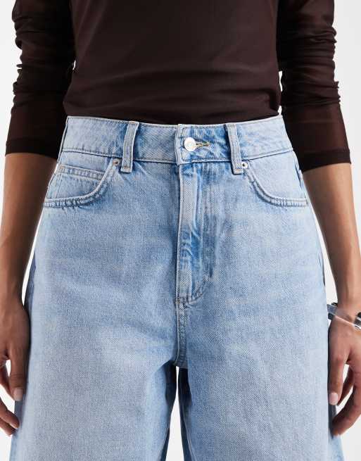 ASOS DESIGN – Mellanblå, baggy shorts i bermudastil, 5 av 5