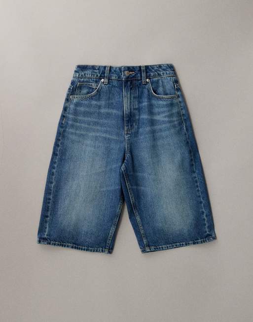 ASOS DESIGN – Mellanblå, baggy shorts i bermudastil, 5 av 7