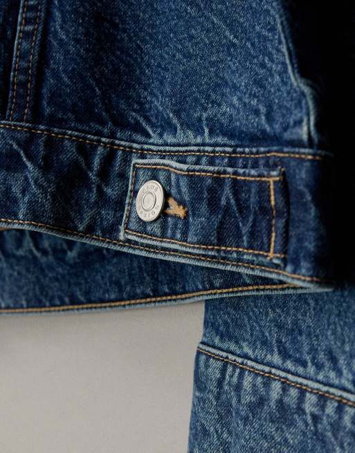 ASOS DESIGN – Mellanblå jeansjacka i oversize och 90-talsstil, 6 av 7