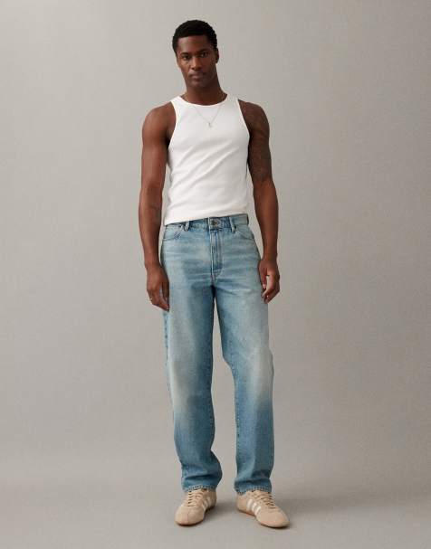ASOS DESIGN – Mellanblå raka jeans - view 1