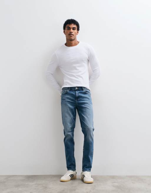 ASOS DESIGN – Mellanblå skinny jeans, 3 av 5