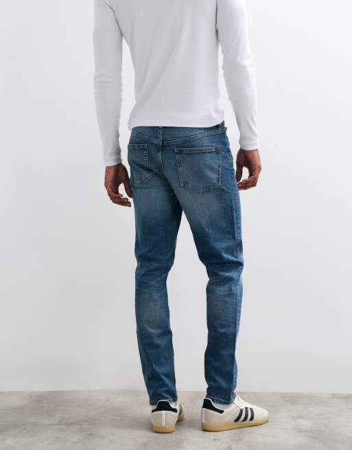 ASOS DESIGN – Mellanblå skinny jeans, 4 av 5