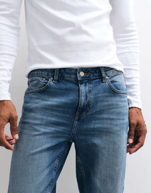 ASOS DESIGN – Mellanblå skinny jeans, 5 av 5