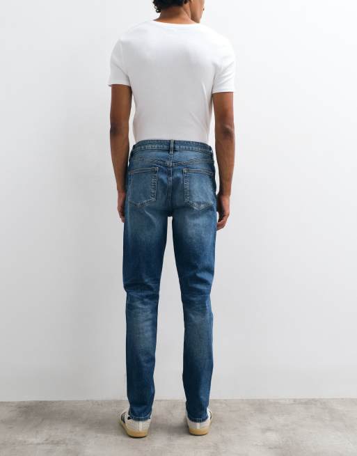 ASOS DESIGN – Mellanblå skinny jeans, 2 av 5