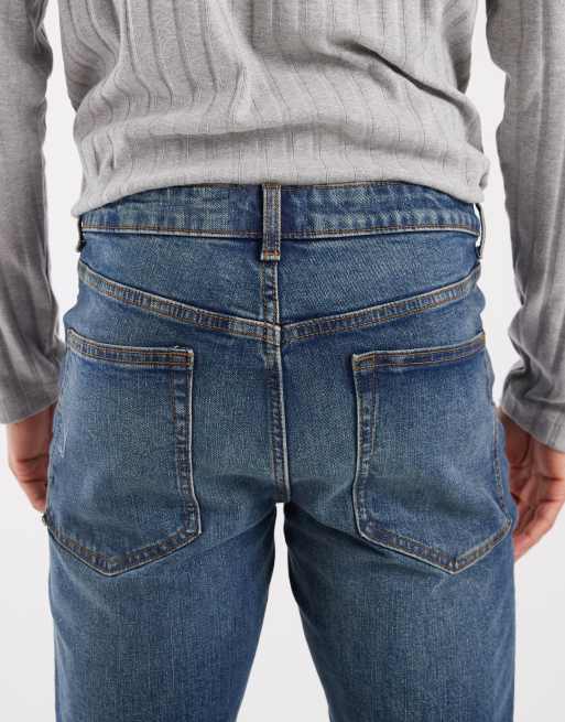 ASOS DESIGN – Mellanblå slim jeans, 5 av 5
