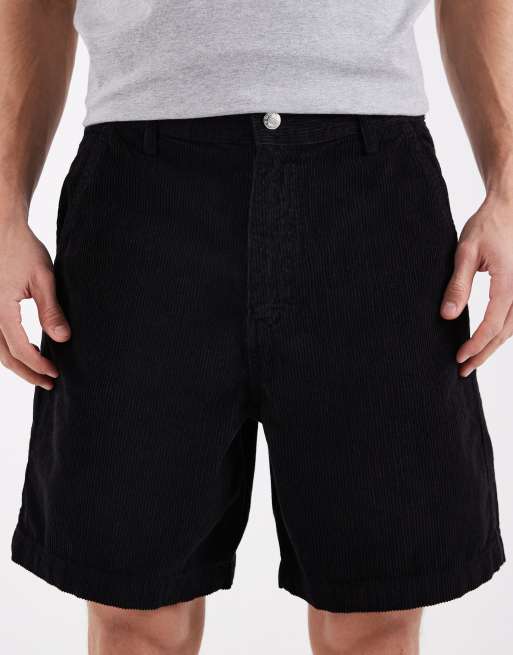 ASOS DESIGN - Mellemlange sorte fløjlsshorts, 4 af 5