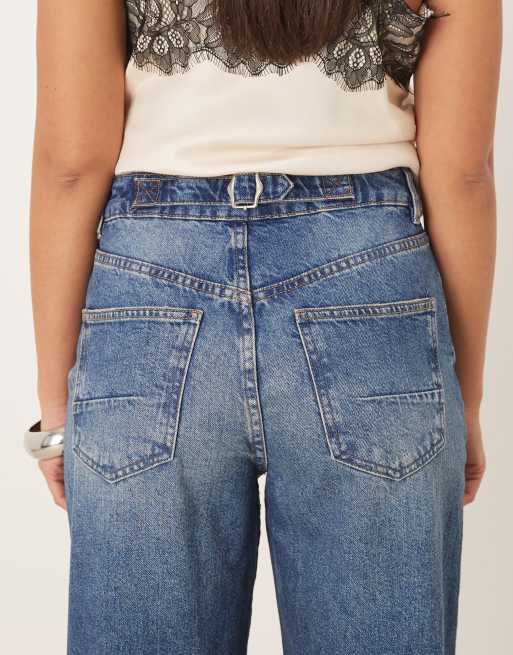 ASOS DESIGN - Mellemvaskede ankellange jeans med justerbar talje, 5 af 5