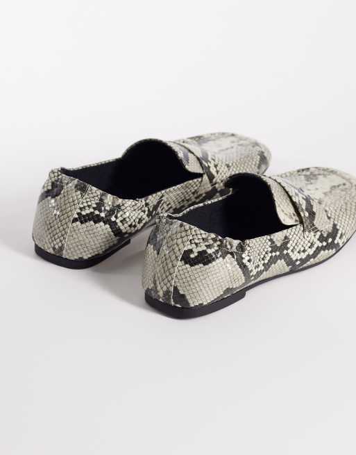 ASOS DESIGN - Melody - Bløde loafers med firkantet tå i slangeprint, 4 af 4