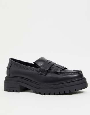 black loafers mens asos