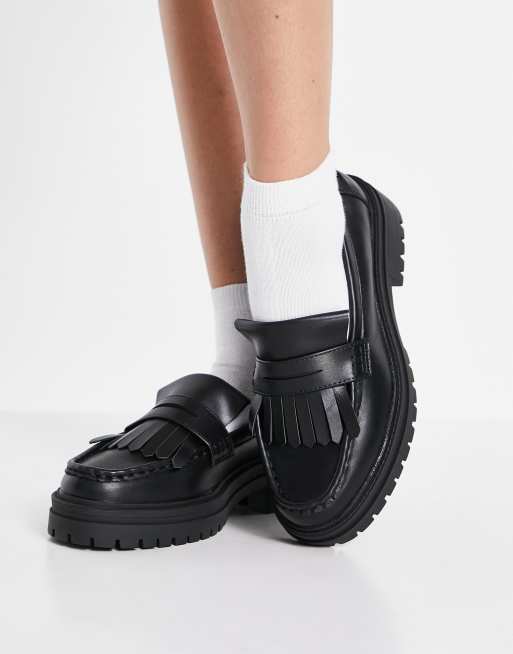 ASOS DESIGN Melon Mocassins chunky pointure large Noir