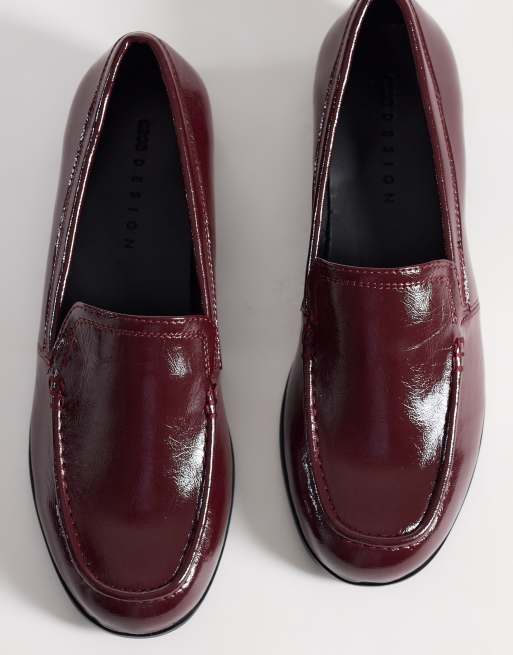ASOS DESIGN – Melva – Vinröda loafers med rund tå, 2 av 4