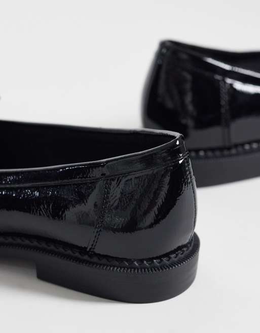 ASOS DESIGN - Memphis - Platte schoenen met strikdetail in zwart, 4 van 4