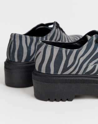 asos design menace chunky flat shoes