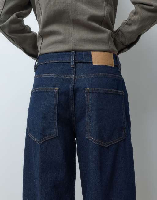 ASOS DESIGN mensy slack jeans in denim grezzo indaco, 4 di 5