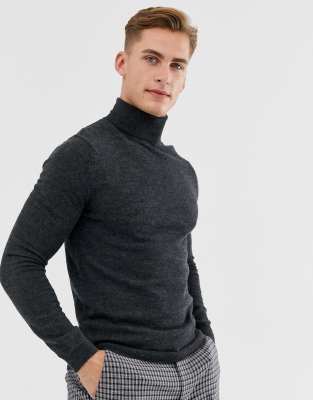 merino wool roll neck