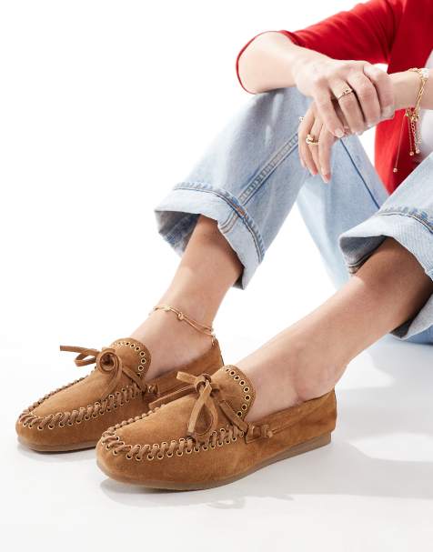 ASOS DESIGN – Merit – Bootsschuhe aus hellbraunem Leder - view 1
