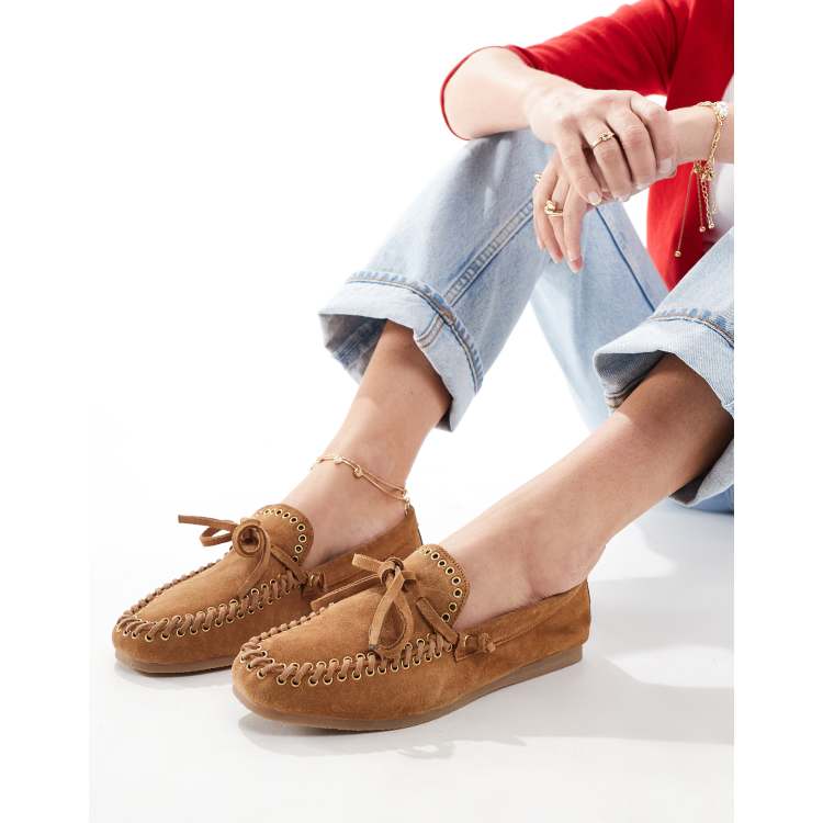 ASOS DESIGN – Merit – Bootsschuhe aus hellbraunem Leder | ASOS 