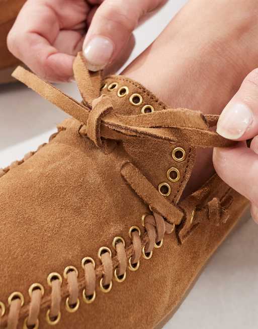 ASOS DESIGN – Merit – Bootsschuhe aus hellbraunem Leder | ASOS