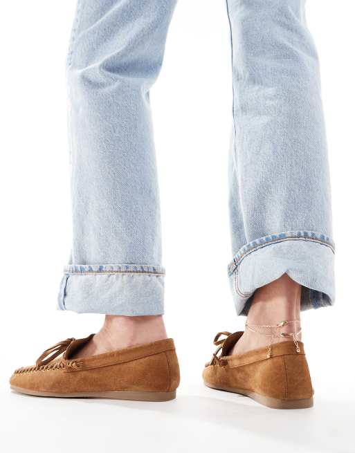 ASOS DESIGN – Merit – Bootsschuhe aus hellbraunem Leder | ASOS 