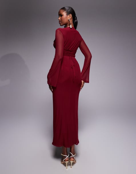 knee length dresses for ladies Aurora Ballerina Dress – Red main image 0