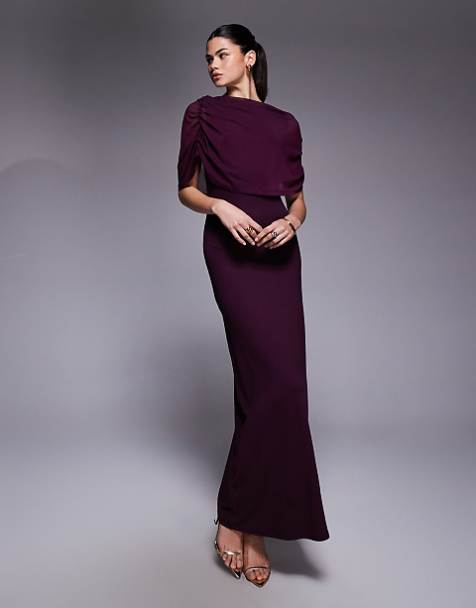 dark purple dresses for weddings Carly 2 in 1 Black and Wedding Dress, 2 in 1 Gothic Wedding Dress, Transformative Black Purple Wedding Dress, Reception and Ceremony Dress Expertly crafted for a unique Gothic look Chic Purple Wedding Guest Dresses