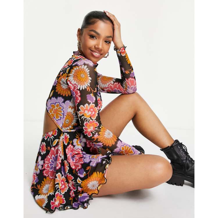 Long sleeve sale playsuit asos